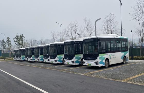 “换新装”10辆新能源电动公交车投入运营(图文)